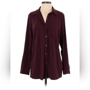 Women's Royal Robbins Long Sleeve Button Down Size Small, Wine Color, EUC